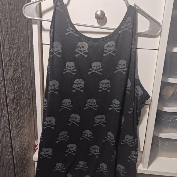transparent skull tank top - Picture 2 of 3